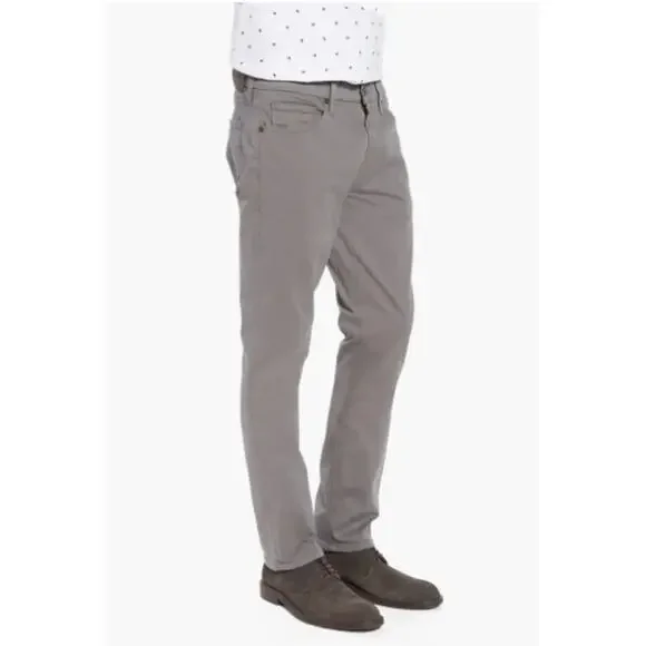 Paige Mens Federal Slim Straight Leg Twill Dark Gray Pants Size 33 Business - Picture 10 of 11